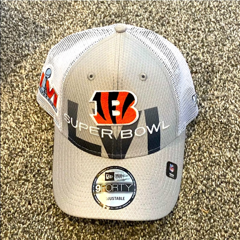 🔥New Era 9FORTY Cincinnati Bengals Hat Cap Super Bowl LVI (56) Snapback Trucker
